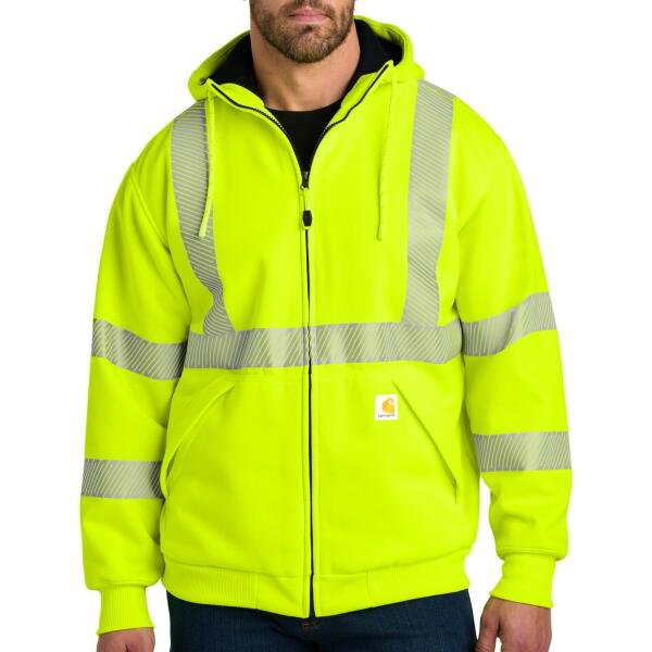 Ansi 107 Class 3 Lined Full Zip Sweatshirt Thumbnail