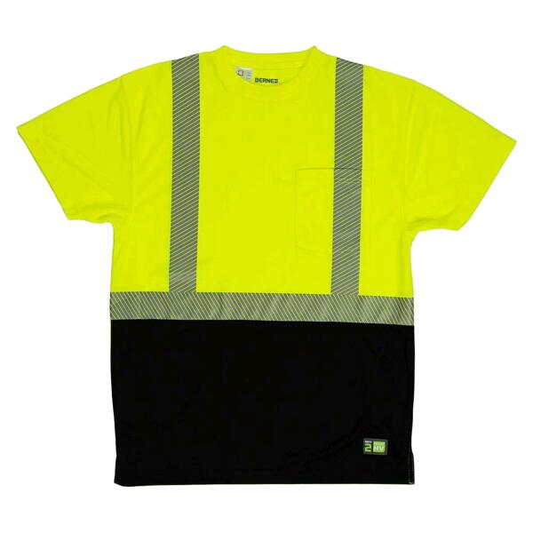 Men's Hi-Vis Class 2 Color Blocked Pocket T-Shirt Thumbnail