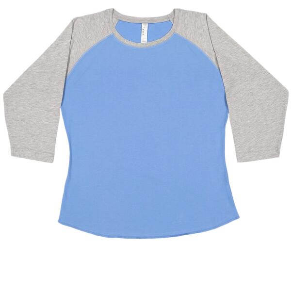 Women's Baseball Fine Jersey Three-Quarter Sleeve Tee Thumbnail