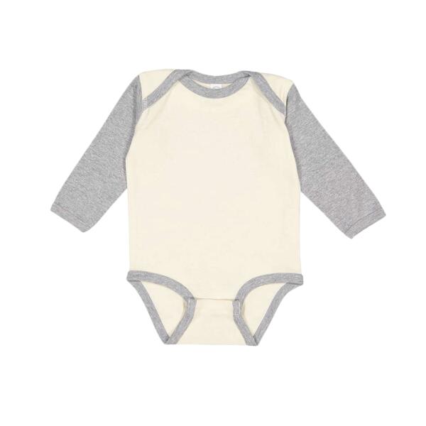 Infant Long Sleeve Baby Rib Bodysuit Thumbnail