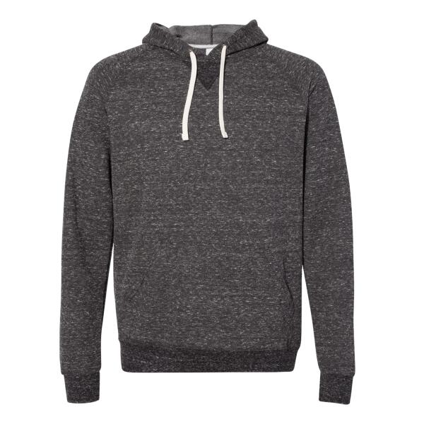 Unisex Snow Heather French Terry Raglan Hooded Sweatshirt Thumbnail