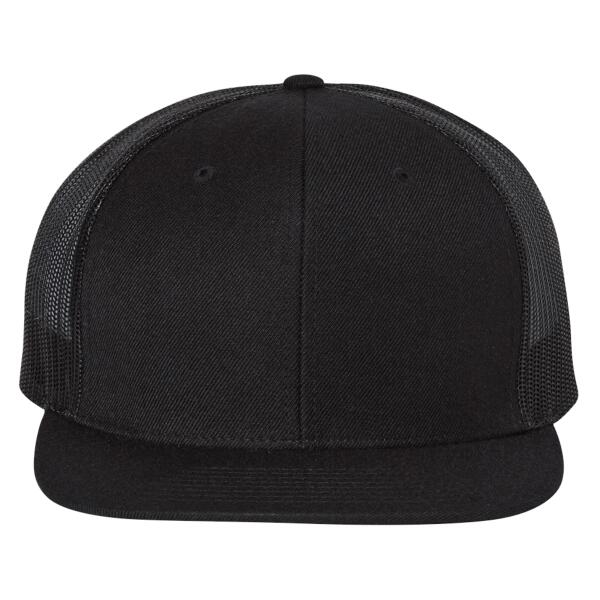 Wool Blend Flat Bill Trucker Cap Thumbnail