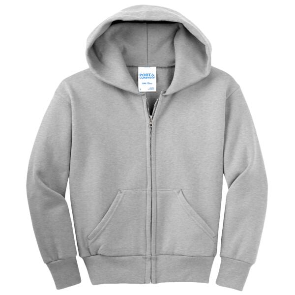 Youth Core Fleece Full Zip Hooded Sweatshirt Thumbnail