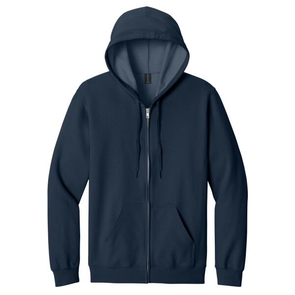 Softstyle ® Midweight Fleece Full Zip Hooded Sweatshirt Thumbnail